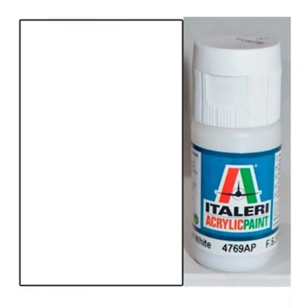 imagen de Italeri Flat White (4769AP) - Pintura acrílica blanca mate 20ml 1