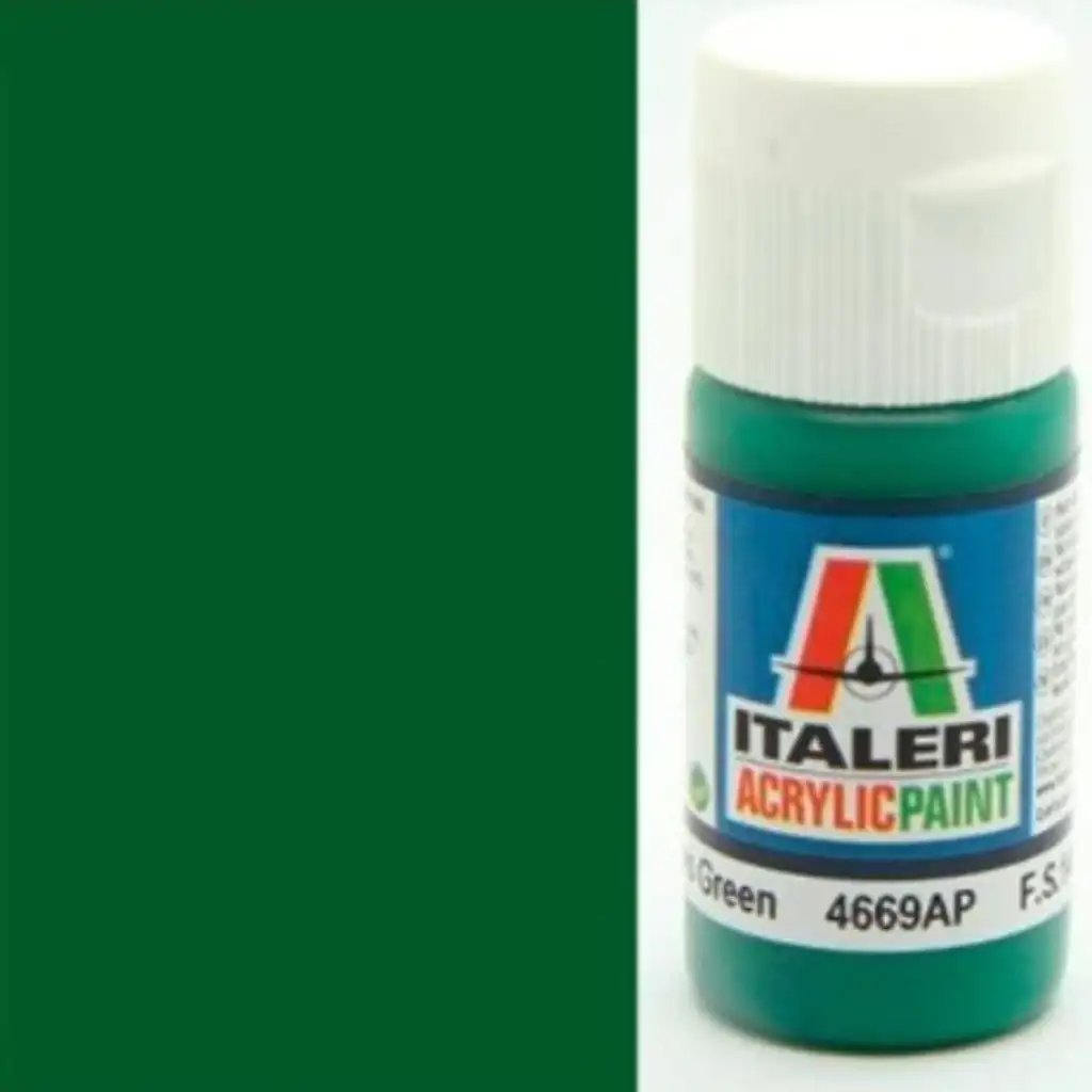 imagen de Italeri Gloss Green (4669AP) - Pintura acrílica verde brillante 20ml 1