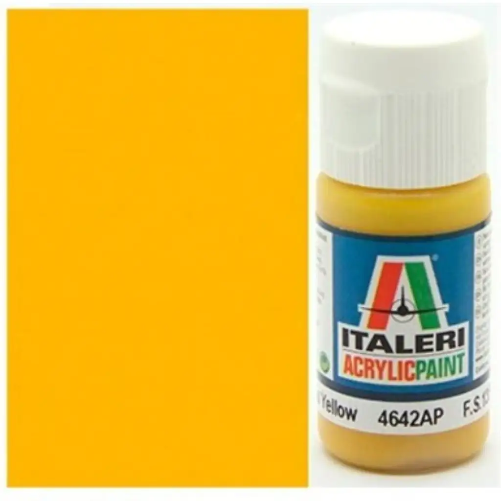imagen de Italeri Gloss Yellow (4642AP) - Pintura acrílica amarilla brillante 20ml 1