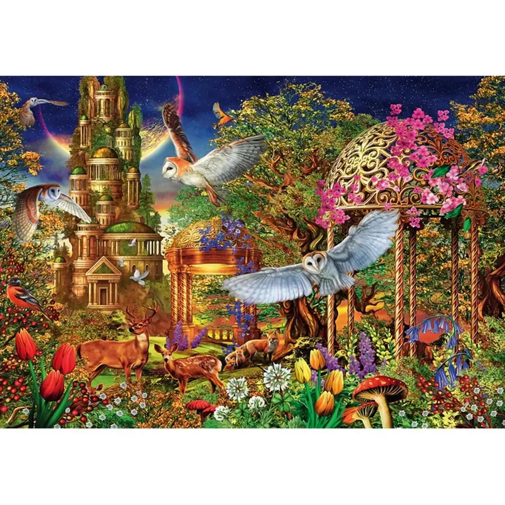 imagen de Jardín de fantasía del bosque 1500 piezas HQC rompecabezas - Clementoni 2