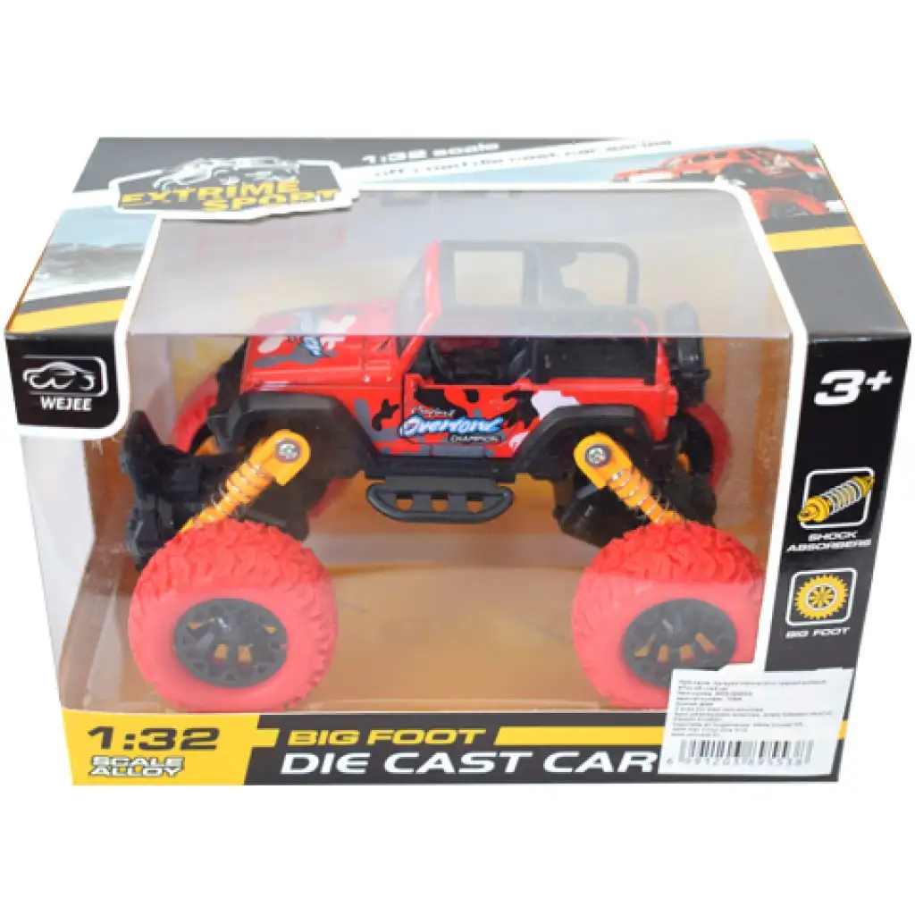 imagen de Jeep todoterreno rojo a fricción 1/32 1