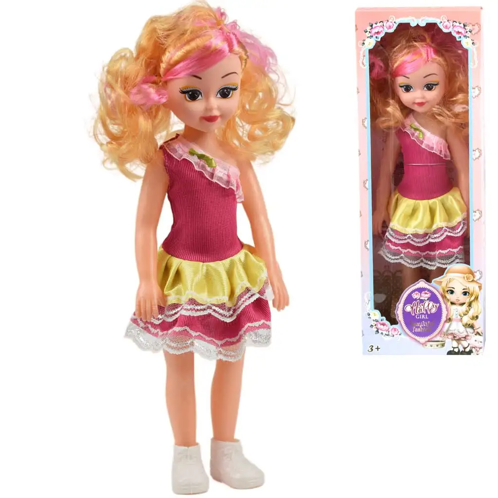 imagen de Jenny: Muñeca de moda moderna con cabello rubio o castaño y efectos de sonido 46cm en dos versiones 1ud 4