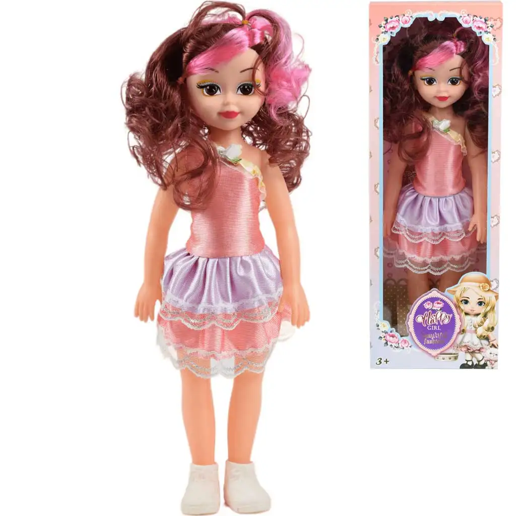imagen de Jenny: Muñeca de moda moderna con cabello rubio o castaño y efectos de sonido 46cm en dos versiones 1ud 1