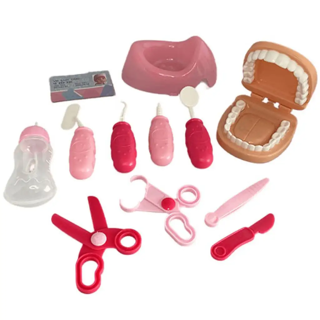 imagen de Jenny: Muñeca que hace pipí con set de juego dental de 12 piezas en dos versiones 4