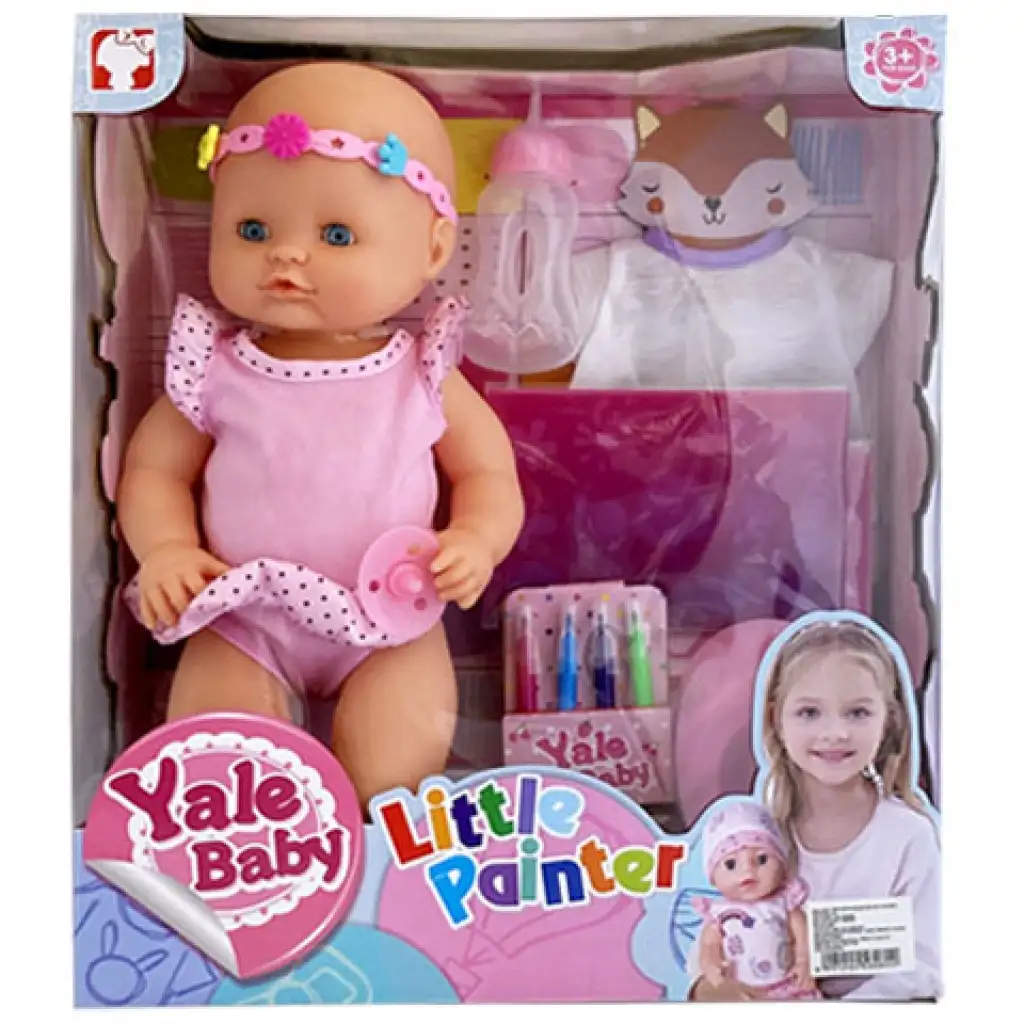 imagen de Jenny: Muñeca que hace pipí con set de rotuladores textiles lavables y ropa para dibujar en dos versiones 2