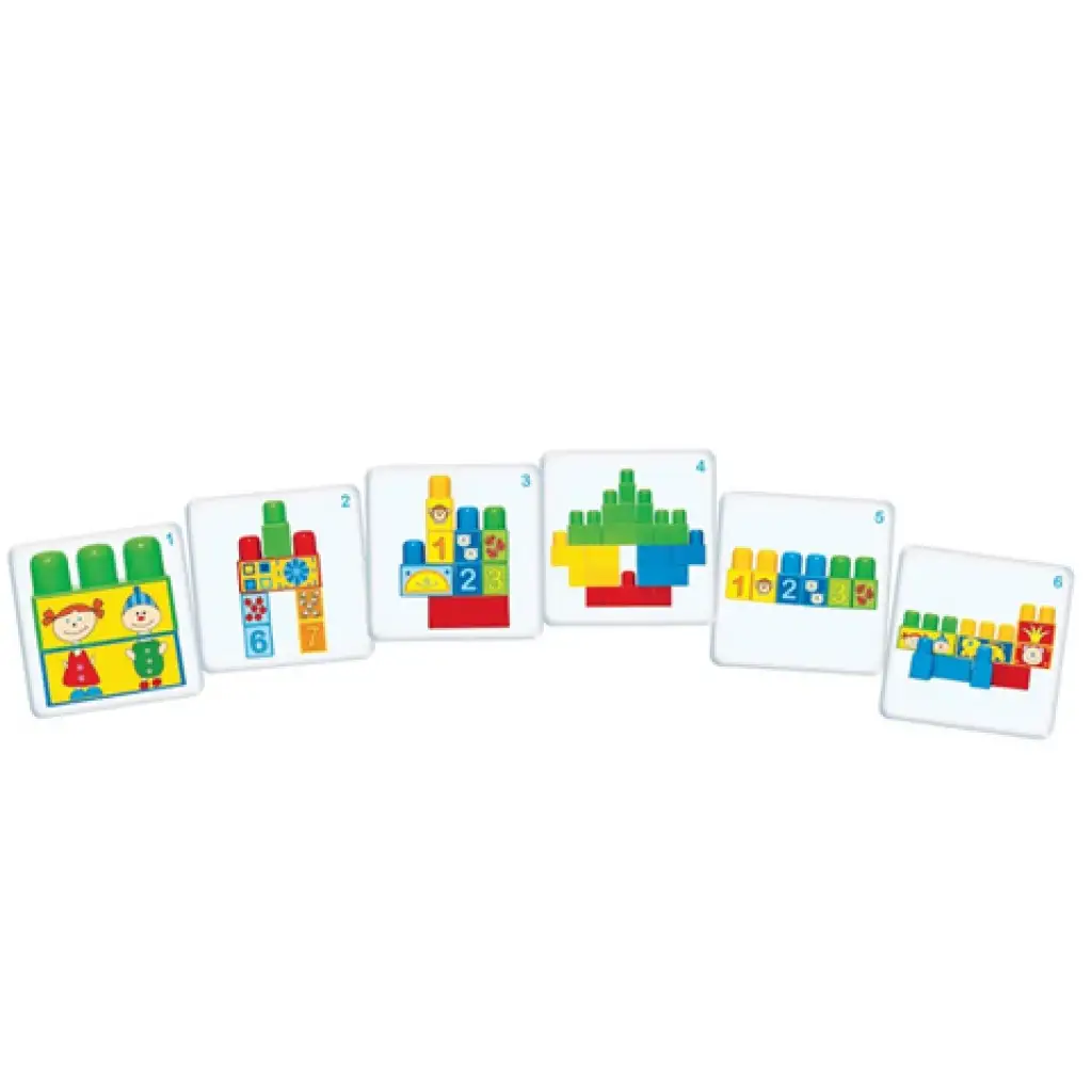 imagen de ¡Juega y aprende!: ¡Presta atención y construye! Juego de construcción con tarjetas de desarrollo - D-Toys 2