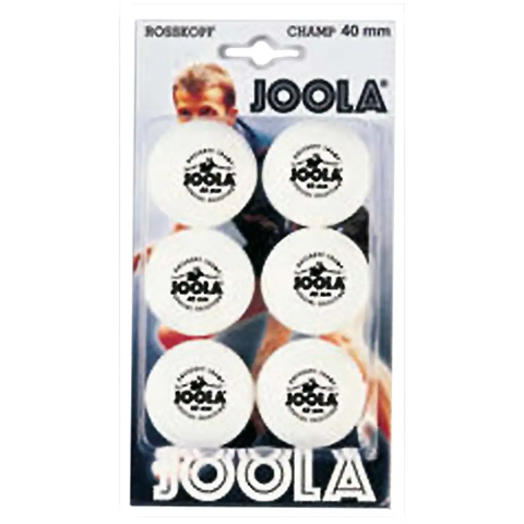 imagen de Juego de 6 pelotas de ping pong Joola blancas 1