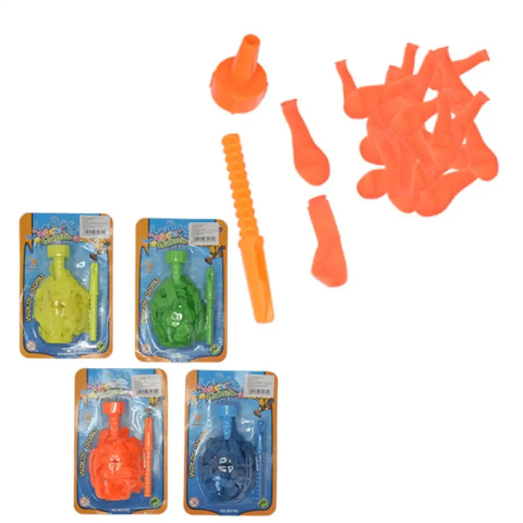 imagen de Juego de 60 globos de agua con adaptador para grifo en varios colores 1