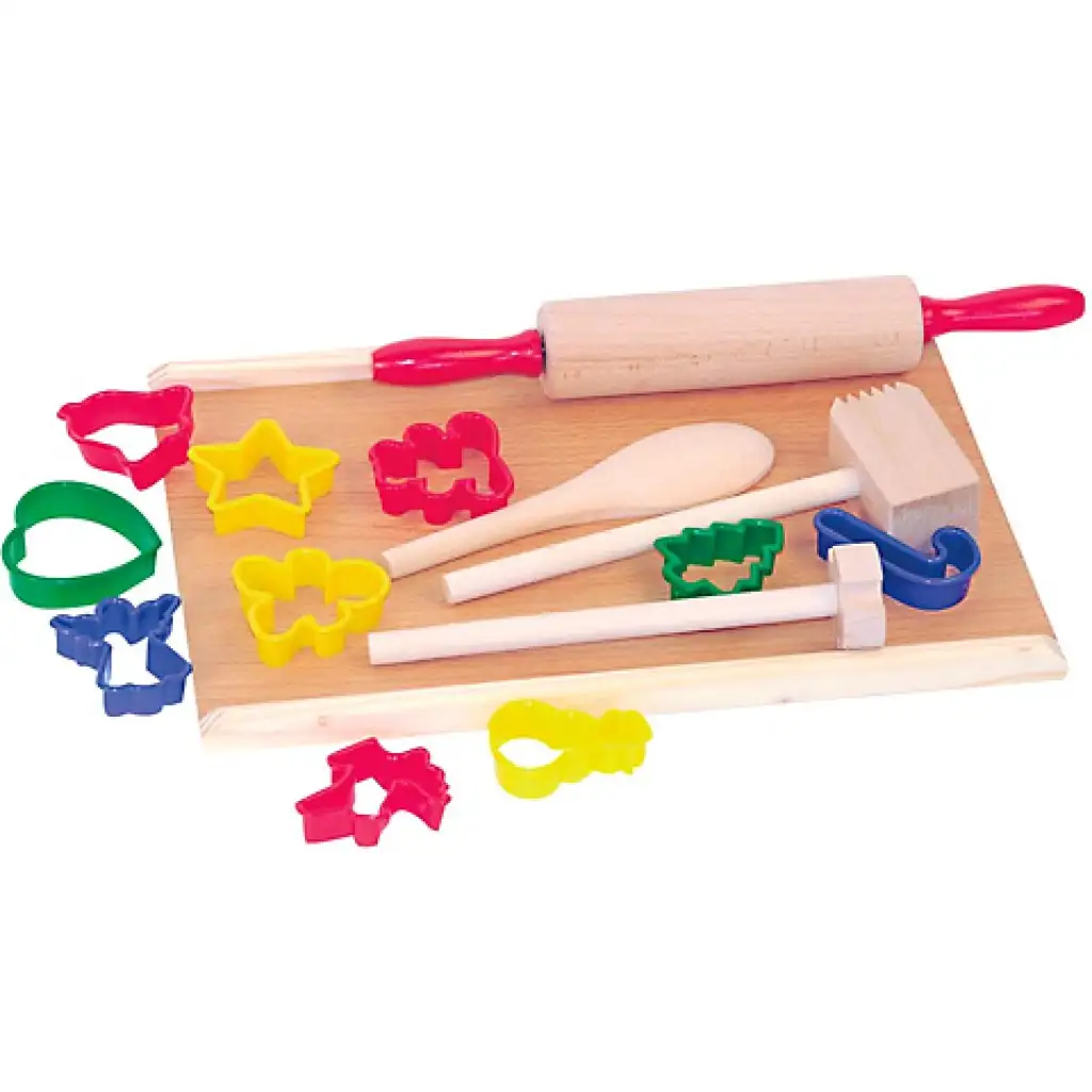 imagen de Juego de accesorios de cocina de madera con 15 piezas 1