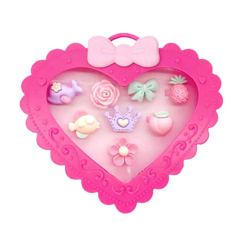 imagen de Juego de anillos en caja en forma de corazón de 8 piezas en varias versiones 3