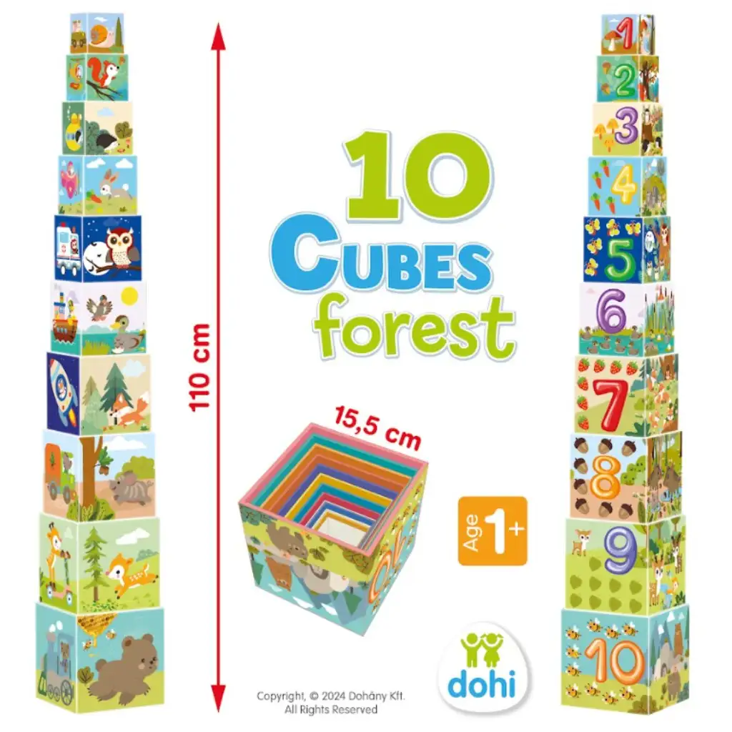 imagen de Juego de apilamiento 10 Cube - Bosque 3