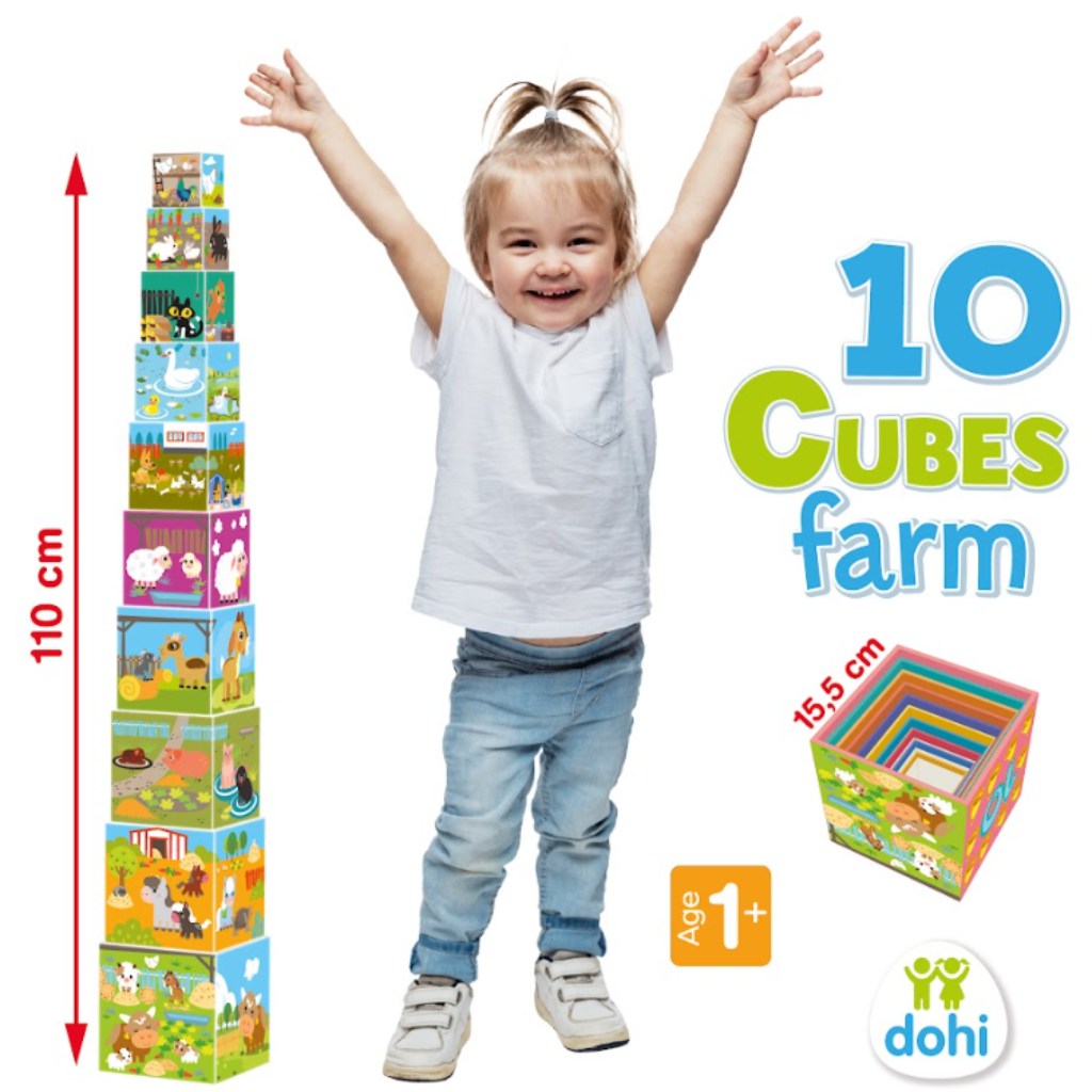 imagen de Juego de apilamiento 10 Cube - Granja 2