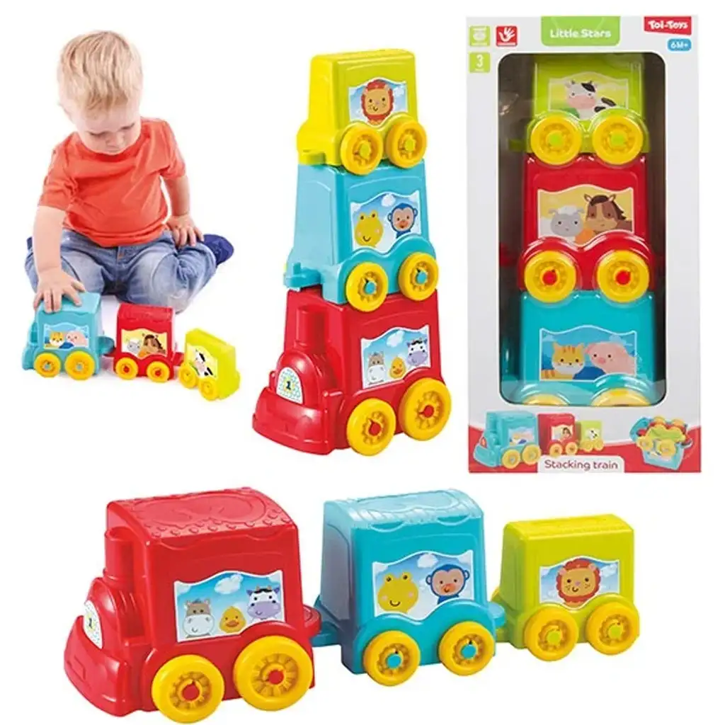 imagen de Juego de apilar trenecitos Little Stars 1