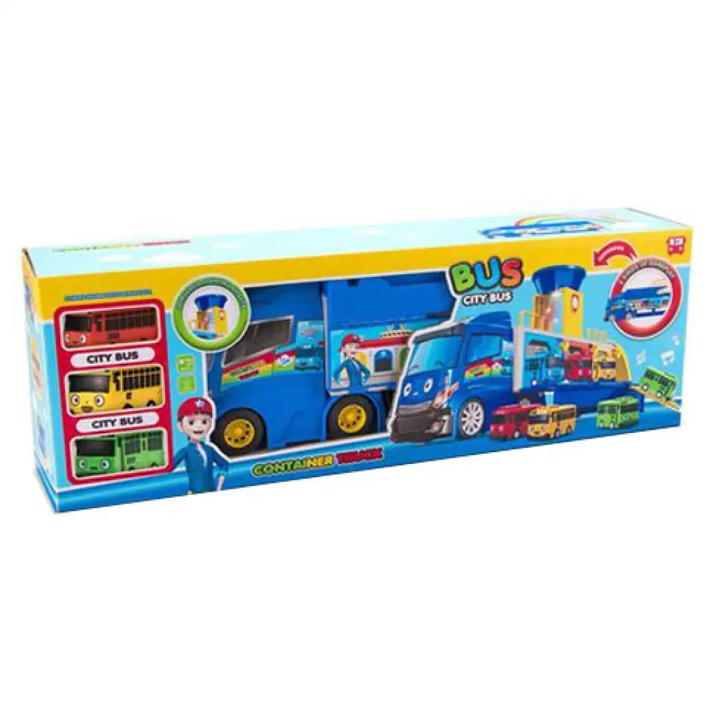 imagen de Juego de autobús transportador de coches con sonido 1