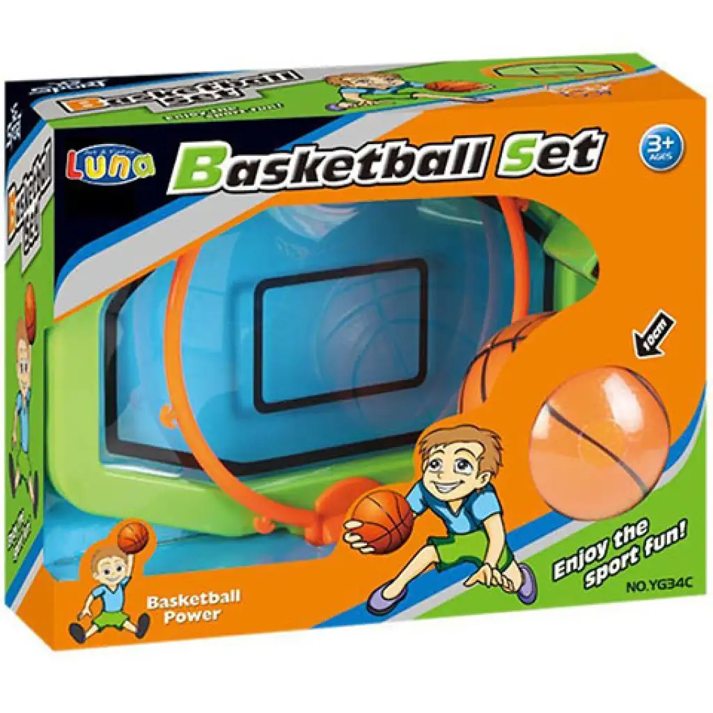 imagen de Juego de baloncesto con aro y balón 1