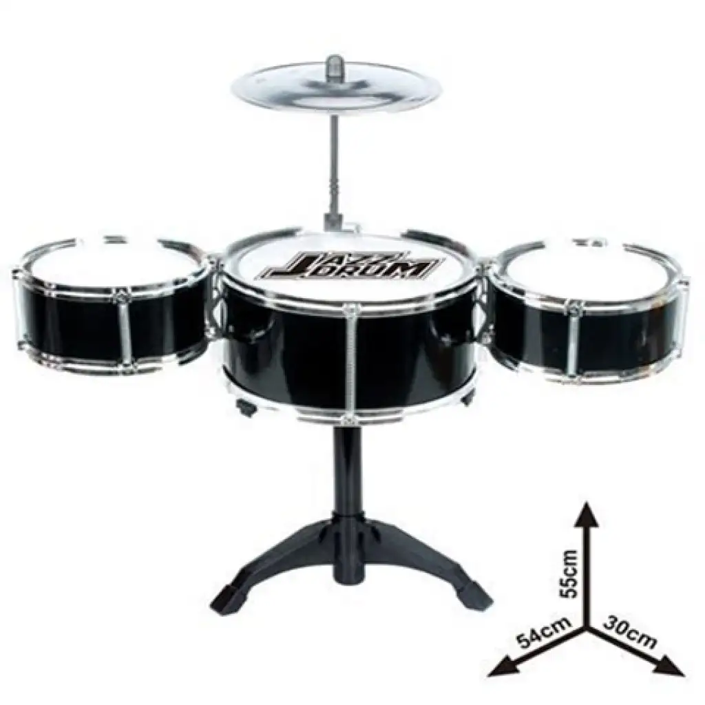 imagen de Juego de batería Jazz de 4 piezas con soporte 1