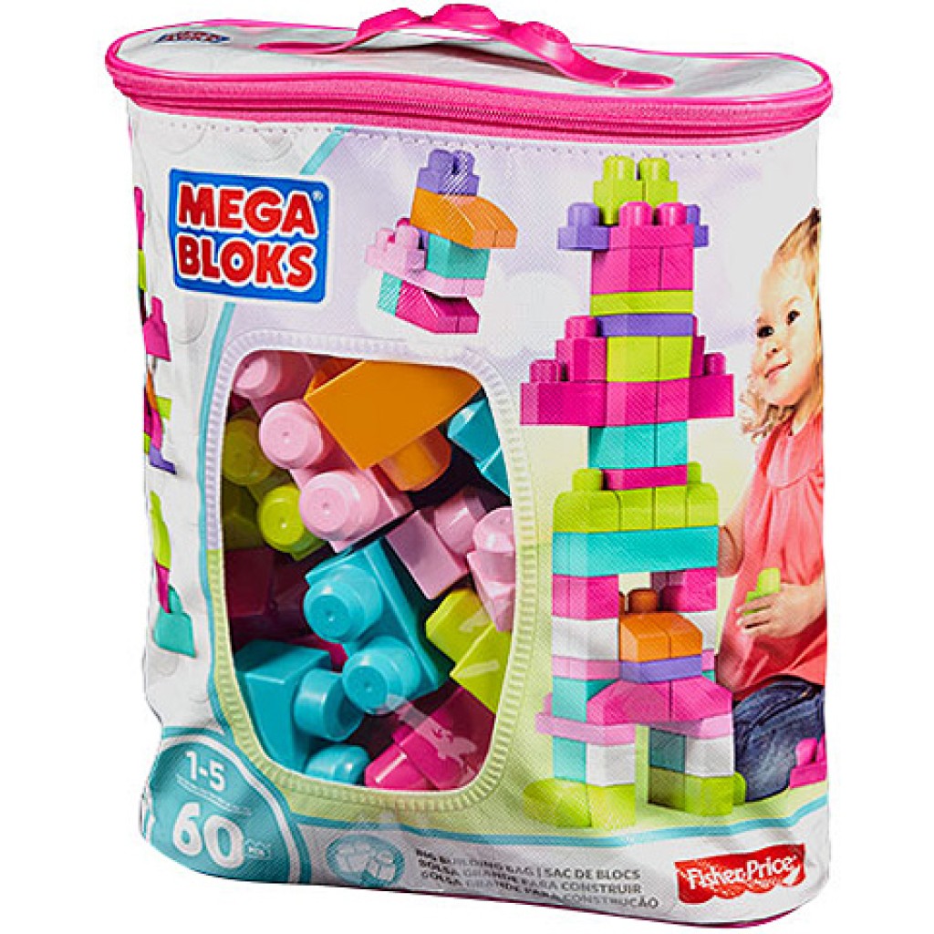 imagen de Juego de bloques de construcción para niñas 60 piezas - Mega Bloks 1
