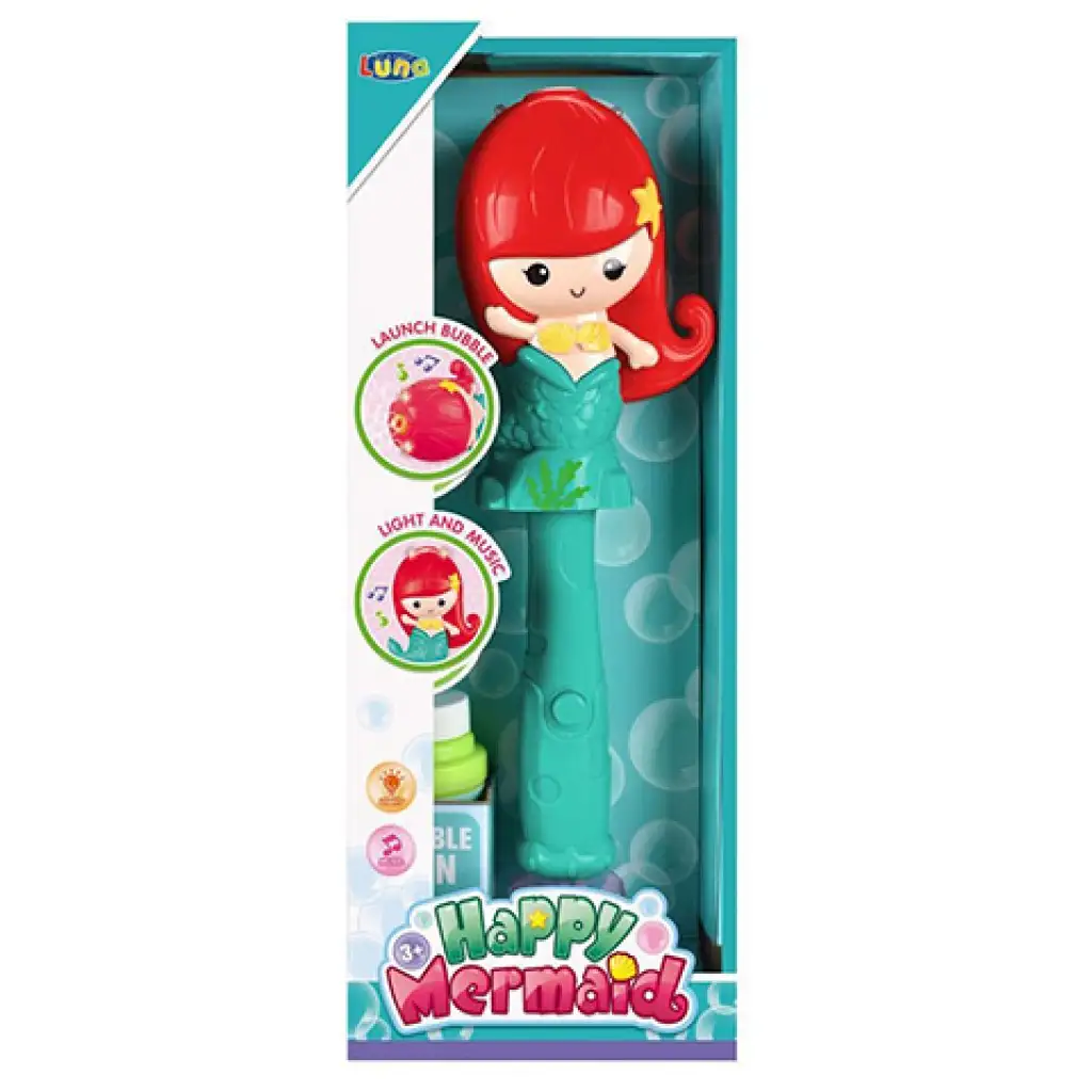 imagen de Juego de burbujas con figura de sirena y efectos de luz y sonido 1