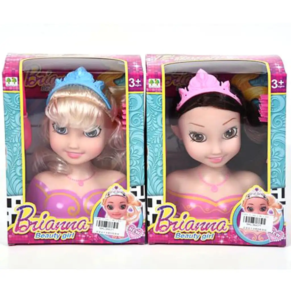 imagen de Juego de cabeza de muñeca Brianna para peinar en dos versiones 1