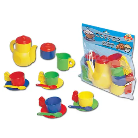 imagen de Juego de café colorido para 4 personas - D-Toys 1