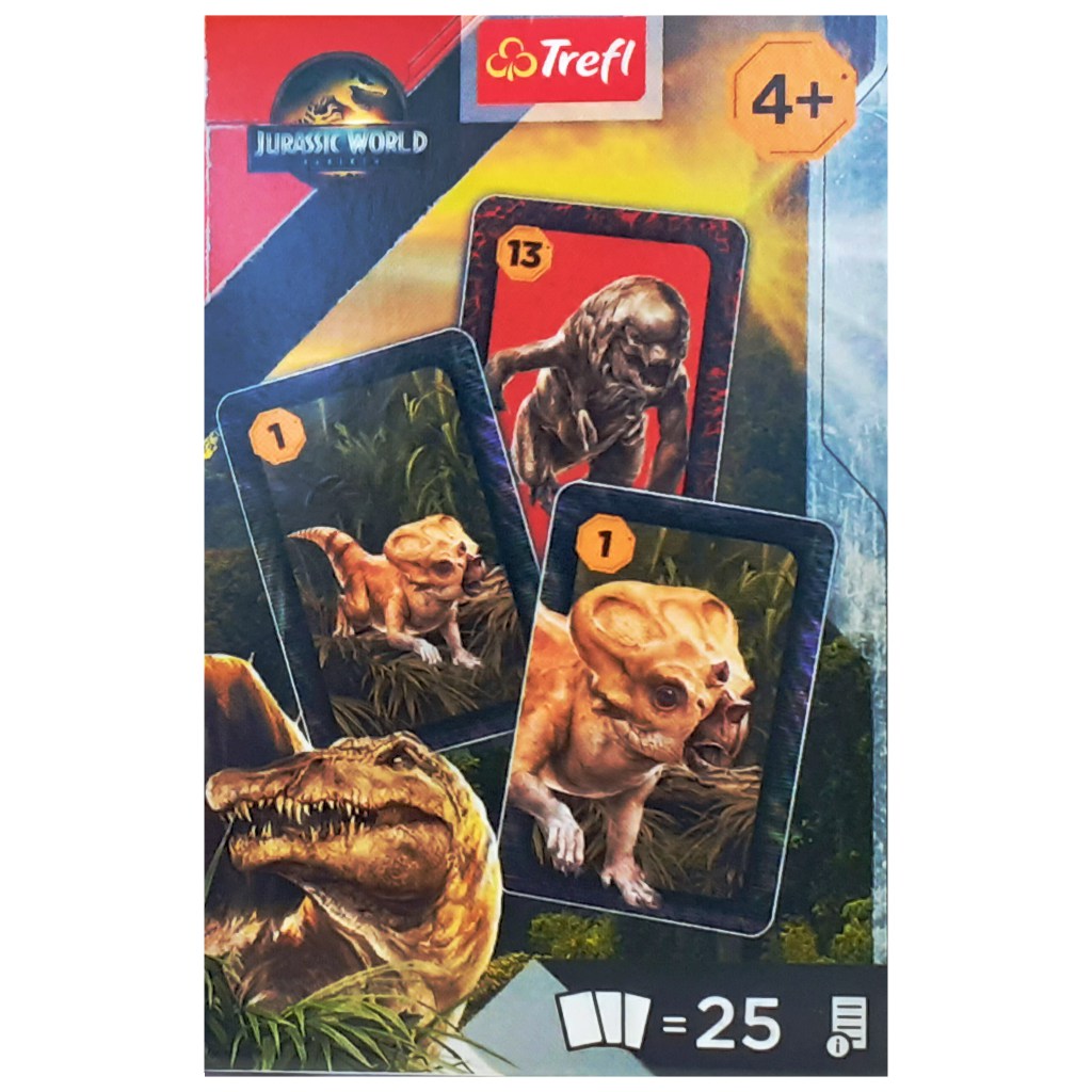 imagen de Juego de cartas de Póker Negro Jurassic World - Trefl 1