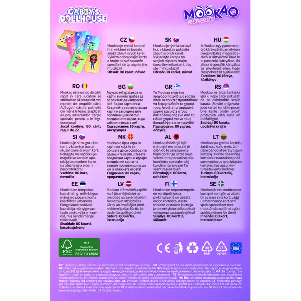 imagen de Juego de cartas Mookao de la casa de Gabi - Trefl 3