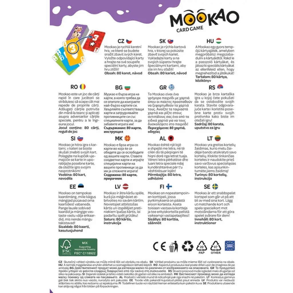 imagen de Juego de cartas Mookao - Trefl 3