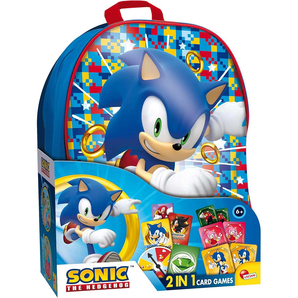 imagen de Juego de cartas Sonic en mochila - Lisciani 1