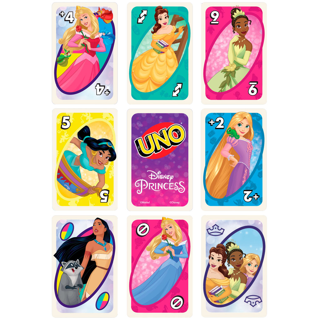 imagen de Juego de cartas UNO Princesas Disney - Mattel 5