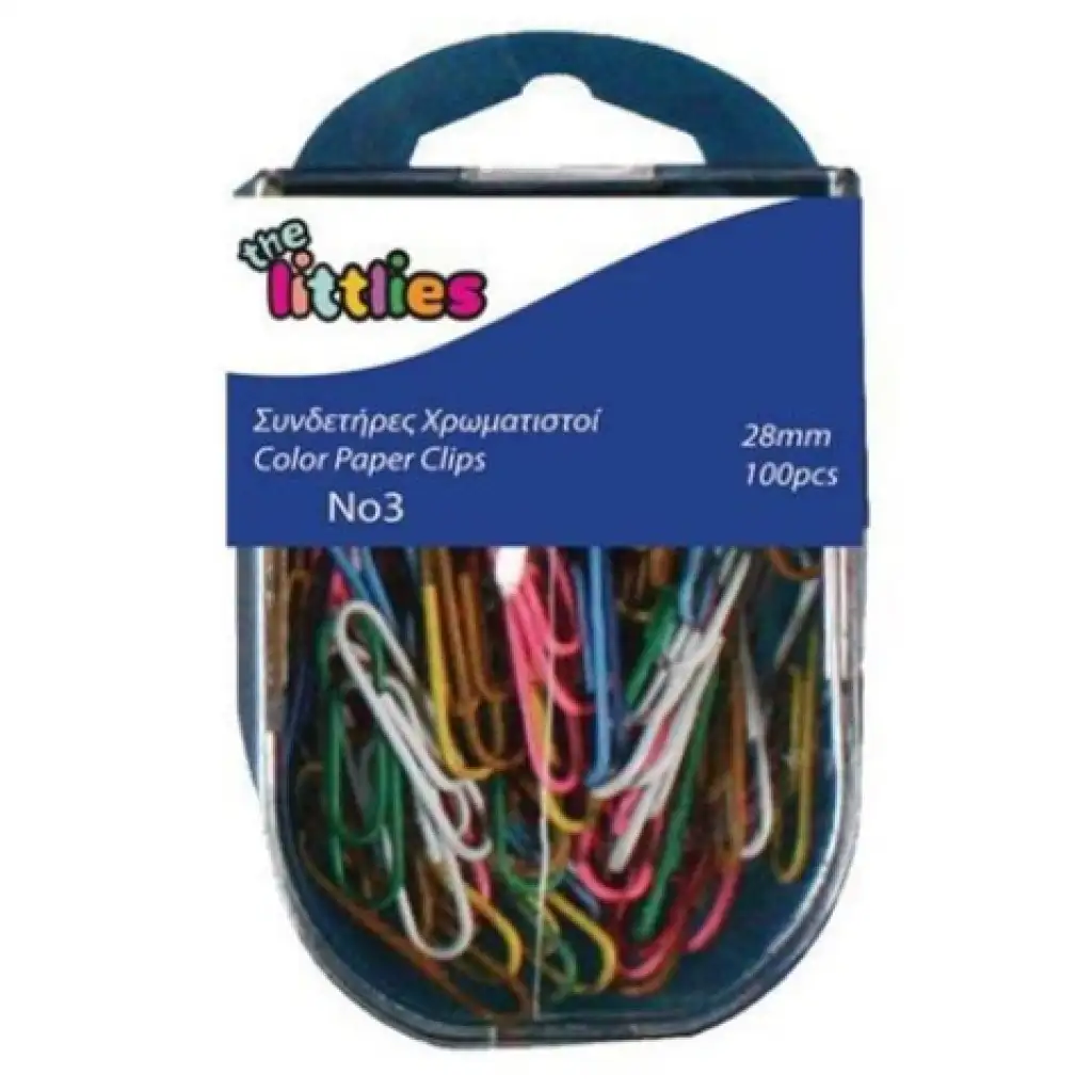 imagen de Juego de clips de colores 100 unidades 28mm 1