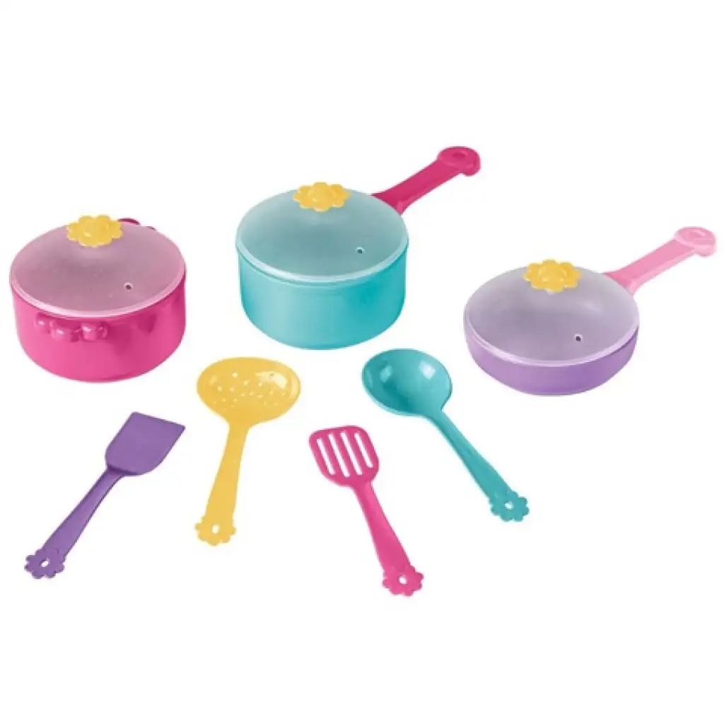 imagen de Juego de cocina colorido de 10 piezas - Wader 1