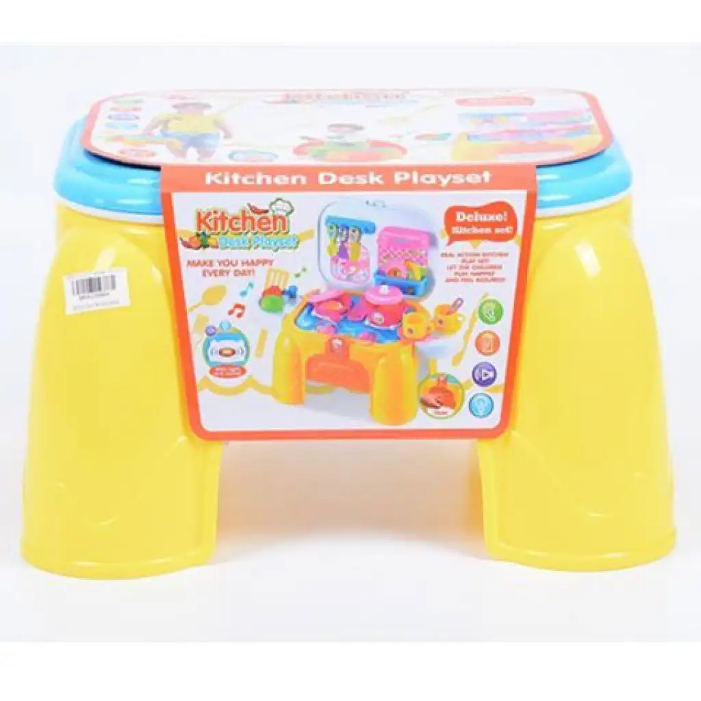 imagen de Juego de cocina con almacenamiento portátil y asiento 1