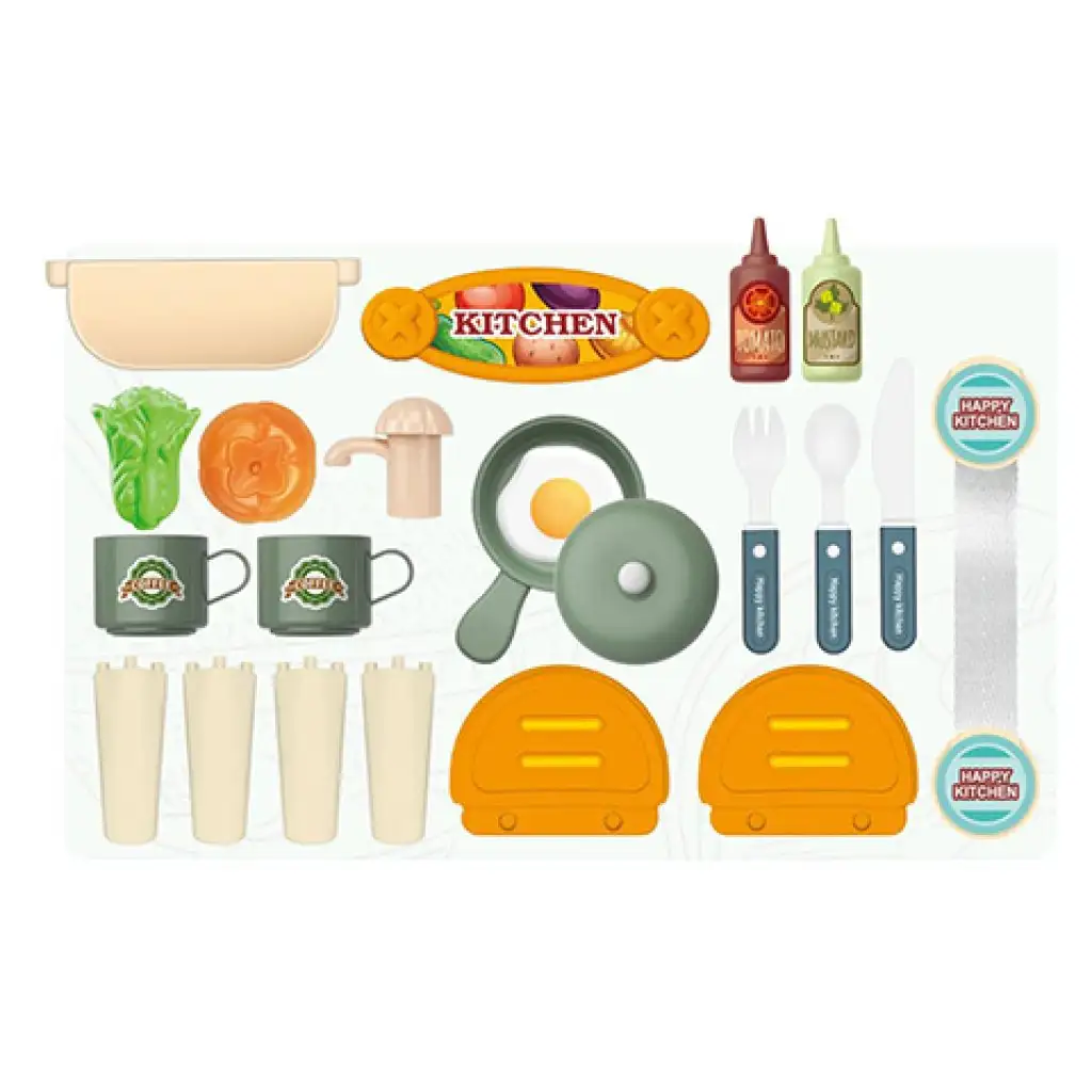 imagen de Juego de cocina en maletín plegable de 25 piezas 2
