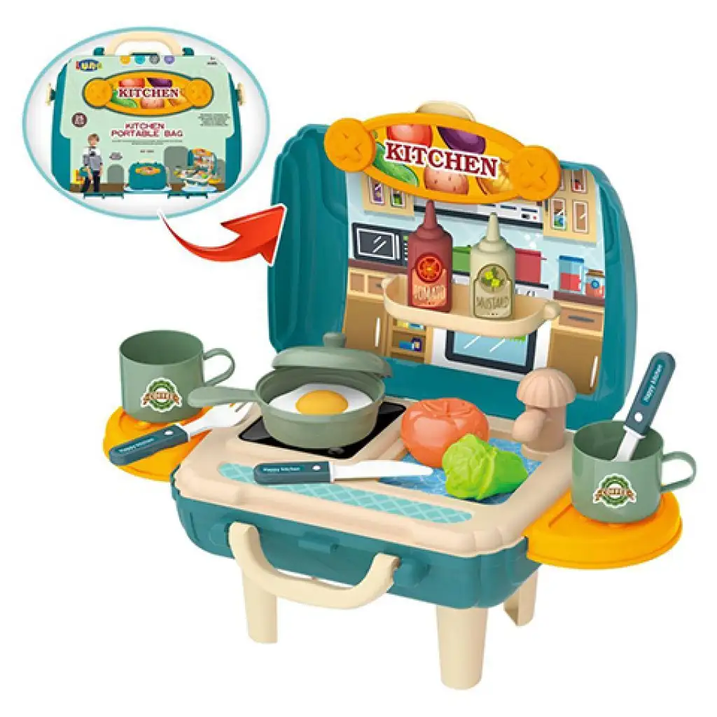 imagen de Juego de cocina en maletín plegable de 25 piezas 1