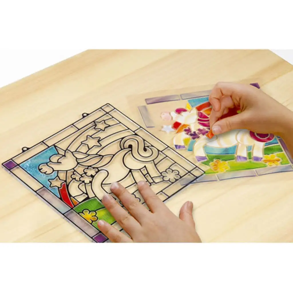 imagen de Juego de creación de vitrales de unicornio - Melissa & Doug 2