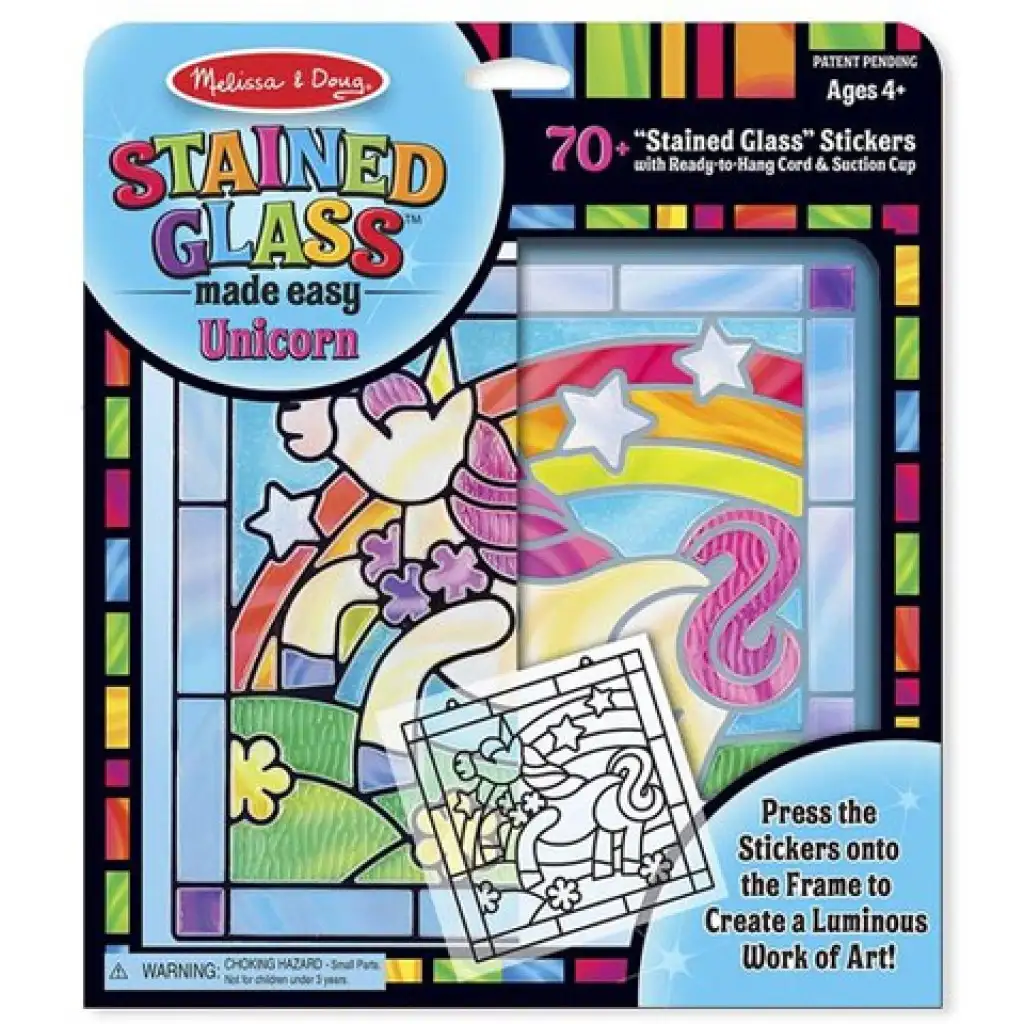 imagen de Juego de creación de vitrales de unicornio - Melissa & Doug 3