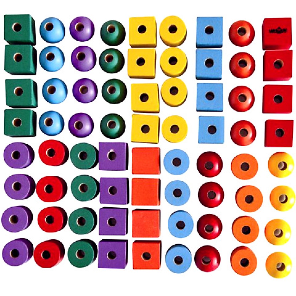 imagen de Juego de cuentas de madera 72 piezas 2