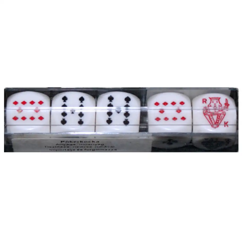 imagen de Juego de dados de póker 5 piezas 16mm - Piatnik 1