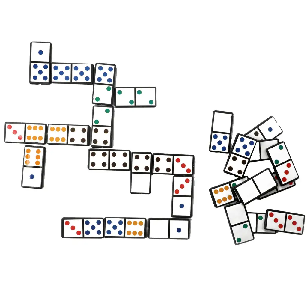 imagen de Juego de dominó colores y números 2