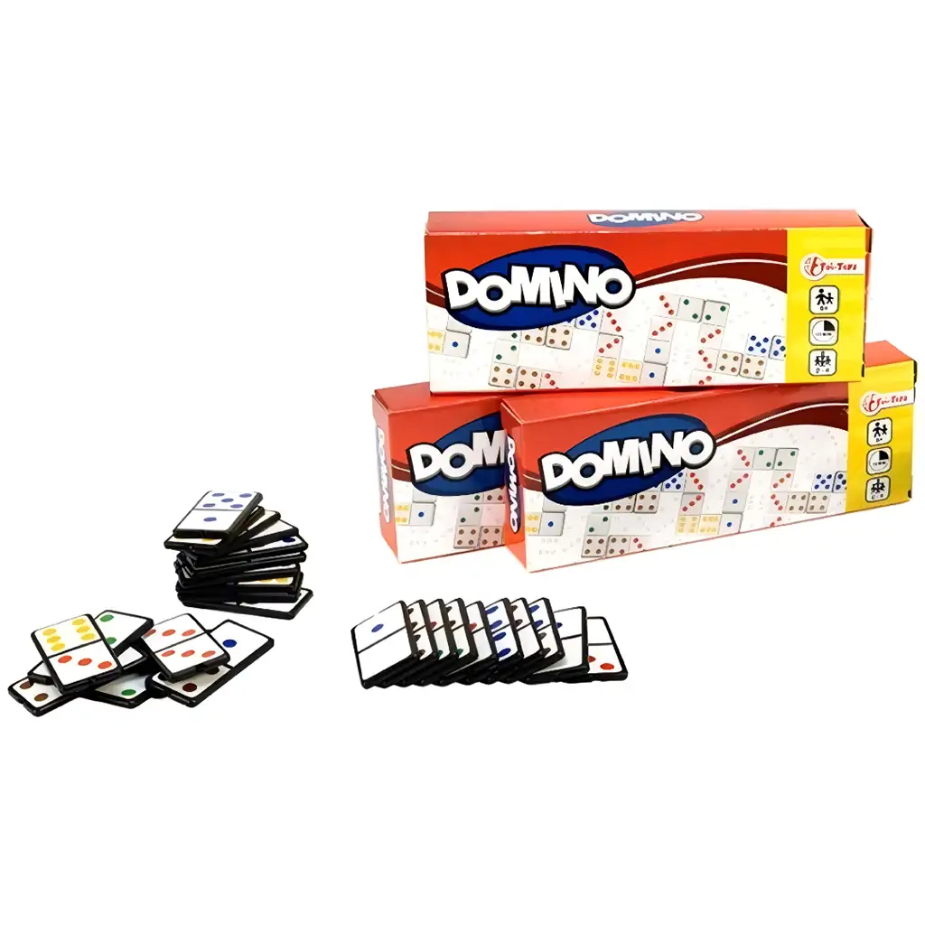 imagen de Juego de dominó colores y números 1