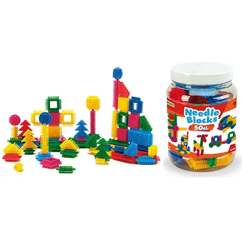 imagen de Juego de elementos de construcción espinosos en recipiente de almacenamiento de 50 piezas - Wader 2