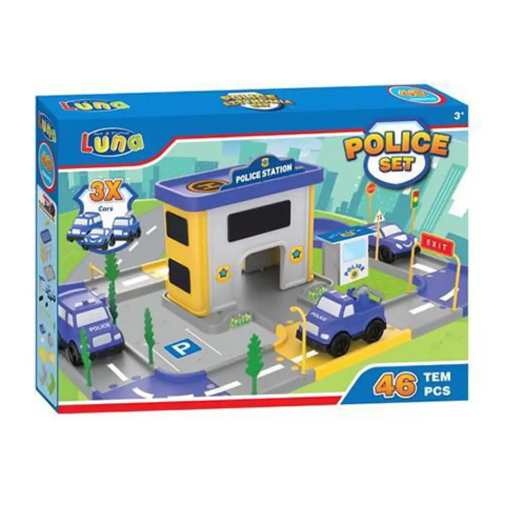 imagen de Juego de estacionamiento de policía 46 piezas 1