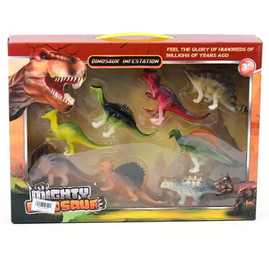 imagen de Juego de figuras de dinosaurios de 8 piezas 1