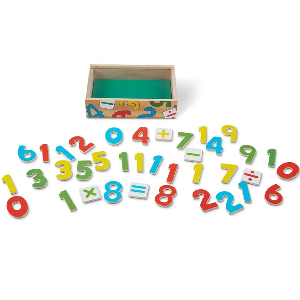 imagen de Juego de habilidades con números de madera magnéticos en caja de almacenamiento - Melissa & Doug 3