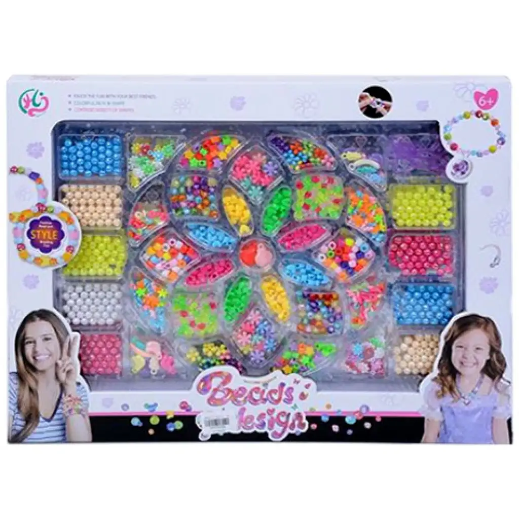 imagen de Juego de hacer joyas con cuentas de colores 1