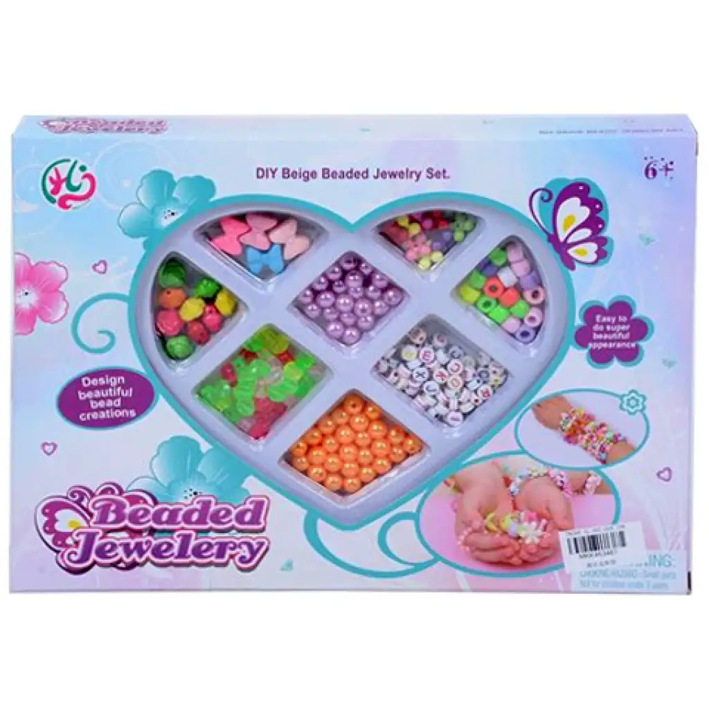 imagen de Juego de hacer joyas en un contenedor en forma de corazón 1