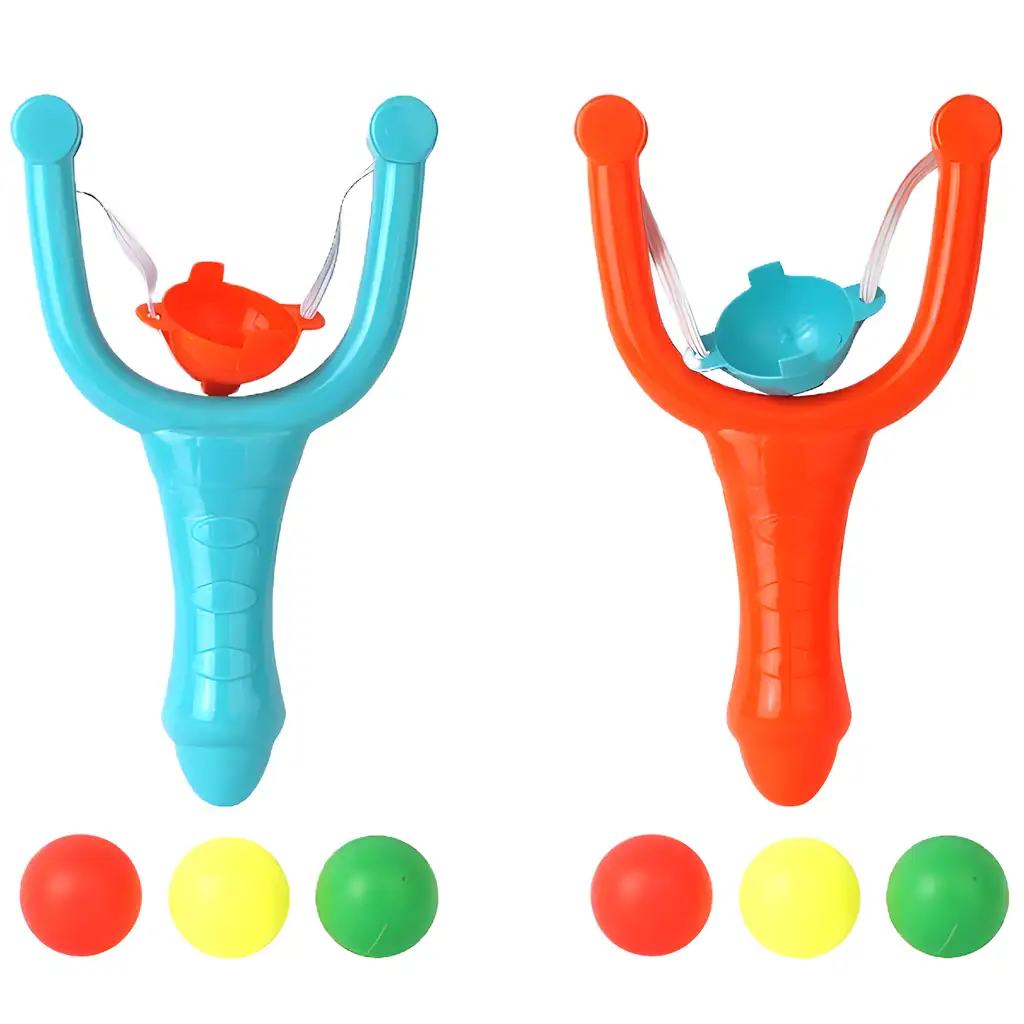 imagen de Juego de honda de plástico de colores en dos versiones 12cm 1ud 2