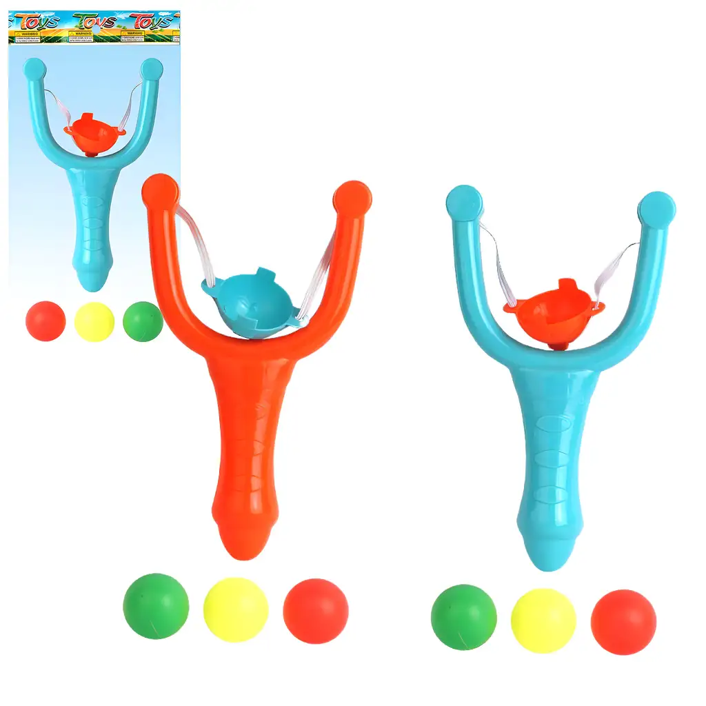 imagen de Juego de honda de plástico de colores en dos versiones 12cm 1ud 1