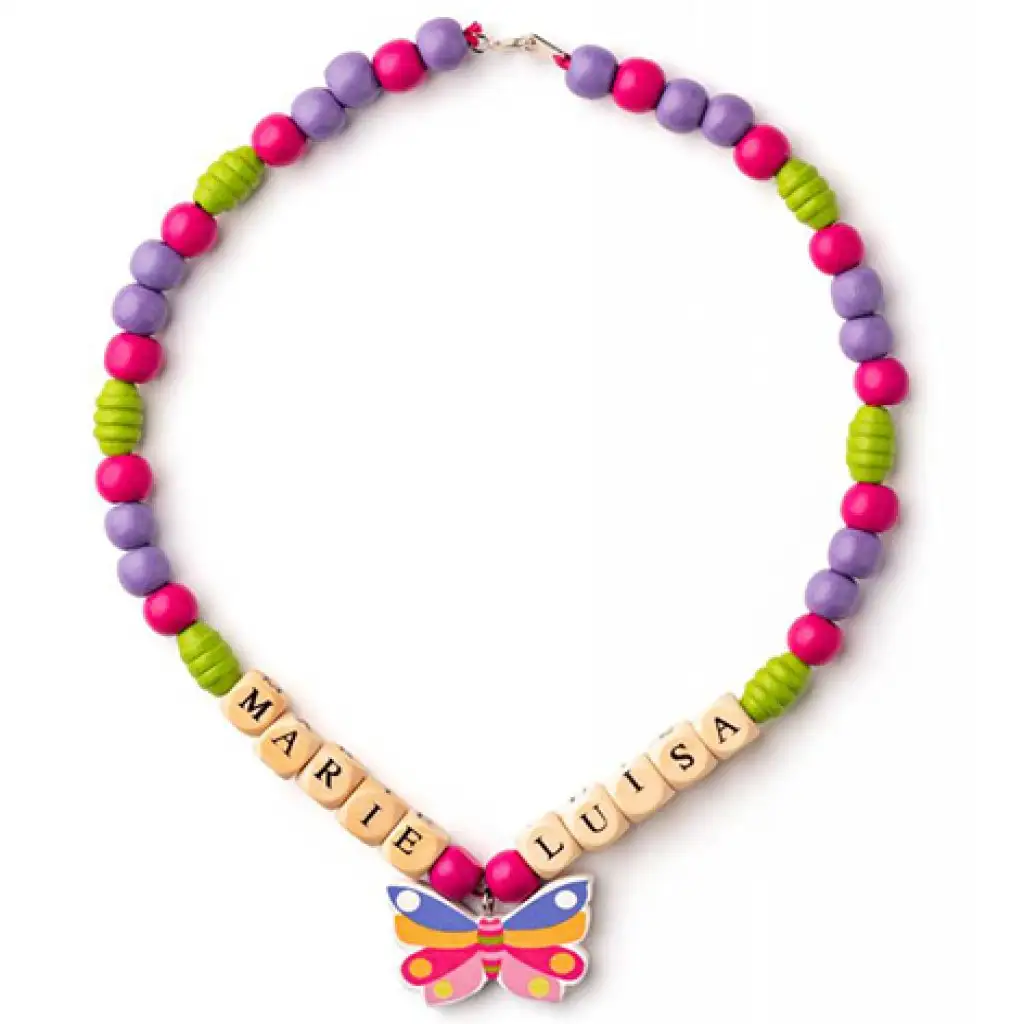 imagen de Juego de joyería de madera con letras - Woodyland 4