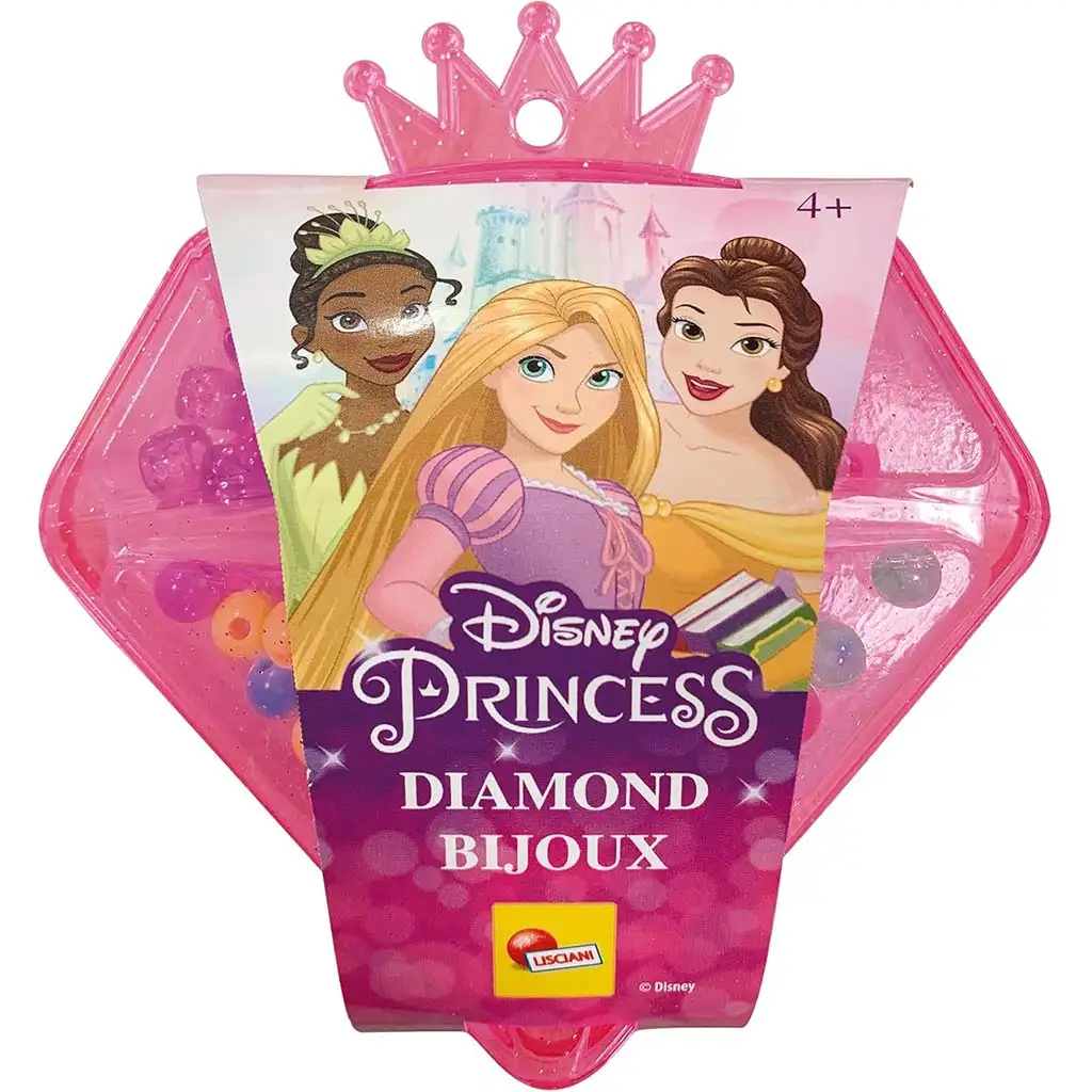 imagen de Juego de Joyería de Princesas Disney en Caja en Forma de Diamante - Lisciani 1